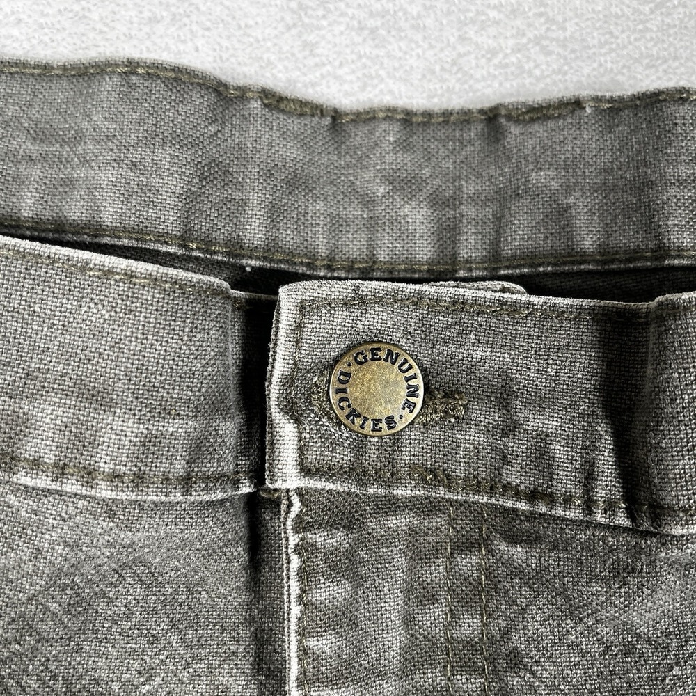 Dickies Carpenter Jeans Men's 38x31 Green Tough Denim Cotton Workwear - Picture 3 of 8